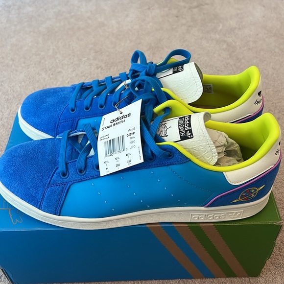 Brand new Adidas Stan Smith X Disney Toy Story Rex and Aliens US 11 - Picture 3 of 4